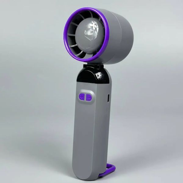 Вентилятор портативний настільний ручний Handheld fan LY-937 із вбудованим акумулятором та з цифровим дисплеєм, 5 швидкостей 2054228 фото
