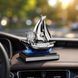 Автомобільний освіжувач повітря / ароматизатор на сонячній панелі / Автомобільний ароматизатор "Кораблик" з штурвалом, що обертається. M17386 фото 2