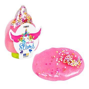Дитячий слайм Mi-mi Slimi Рожок із кульками 71826ST(Pink) у баночці 100 г 71826ST(Pink) фото