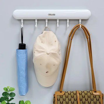 Універсальна настінна вішалка з гачками Towel hook LY-839 2054049 фото