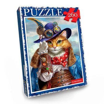 Пазл "Кіт у капелюсі-2" Danko Toys C260-13-13, 260 ел. C260-13-13 фото