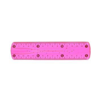Лінійка неломайка Bambi 0015, 15 см Рожевий 0015(Pink) фото