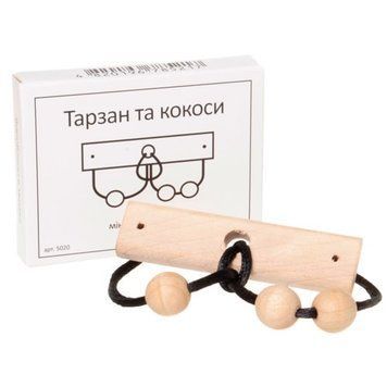 Міні головоломка Тарзан і кокоси Заморочка 5020 дерев'яна 5020 фото