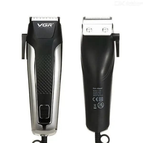 Машинка для стрижки волосся VGR V 120 / Професійна машинка для стрижки + 8 насадок та ножиці sp8817 фото