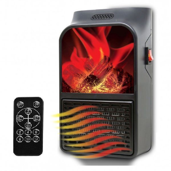 Портативний нагрівач з пультом Flame Heater (500 Вт) Економний 4000981821 фото