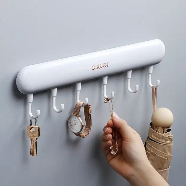 Універсальна настінна вішалка з гачками Towel hook LY-839 2054049 фото