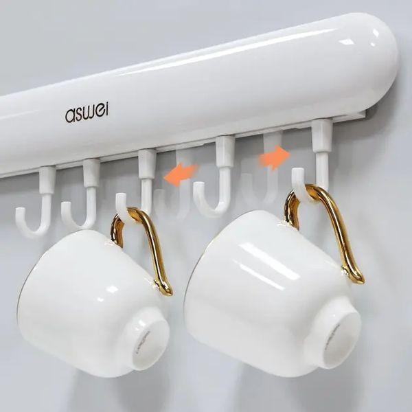Універсальна настінна вішалка з гачками Towel hook LY-839 2054049 фото