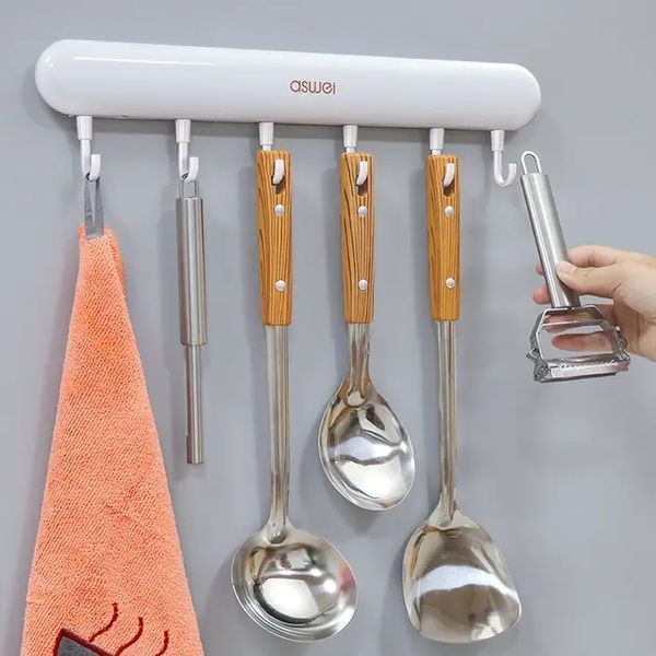Універсальна настінна вішалка з гачками Towel hook LY-839 2054049 фото