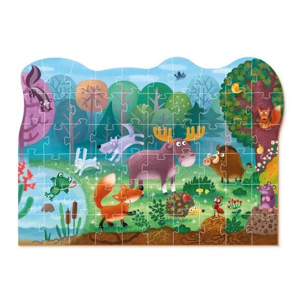 Дитячий пазл "Чудо-звірі в лісі" DoDo 300375, 60 ел. 300375 фото