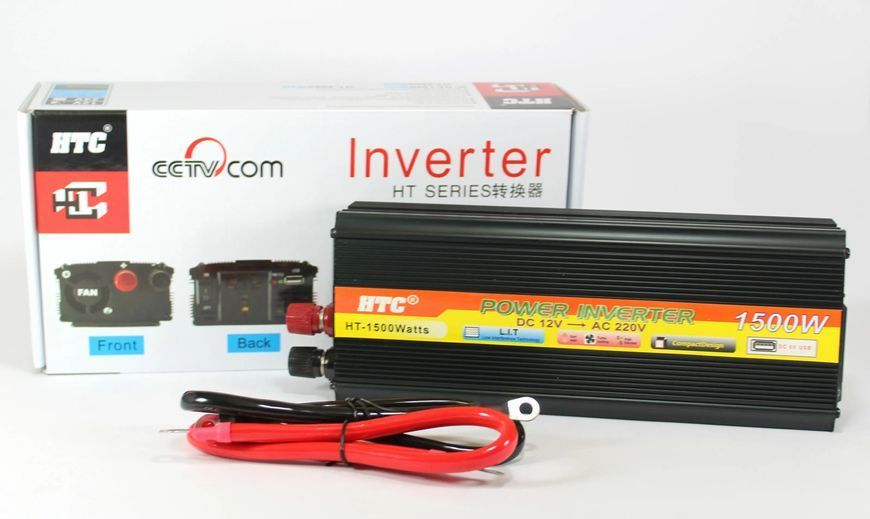 Перетворювач AC/DC 1500W 12V SSK / Інвертор у машину / Автомобільний перетворювач напруги sp1678 фото